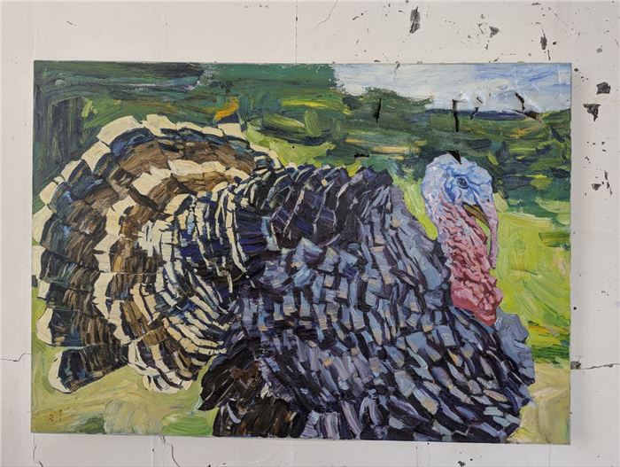 Ruslan Ivashenko damaged painting